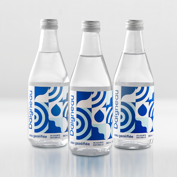 Sparkling water bottle - 355 ml natural flavor
