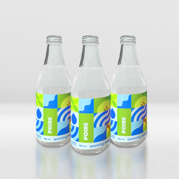 Bouteille d’eau pétillante - 355 ml saveur de Poire